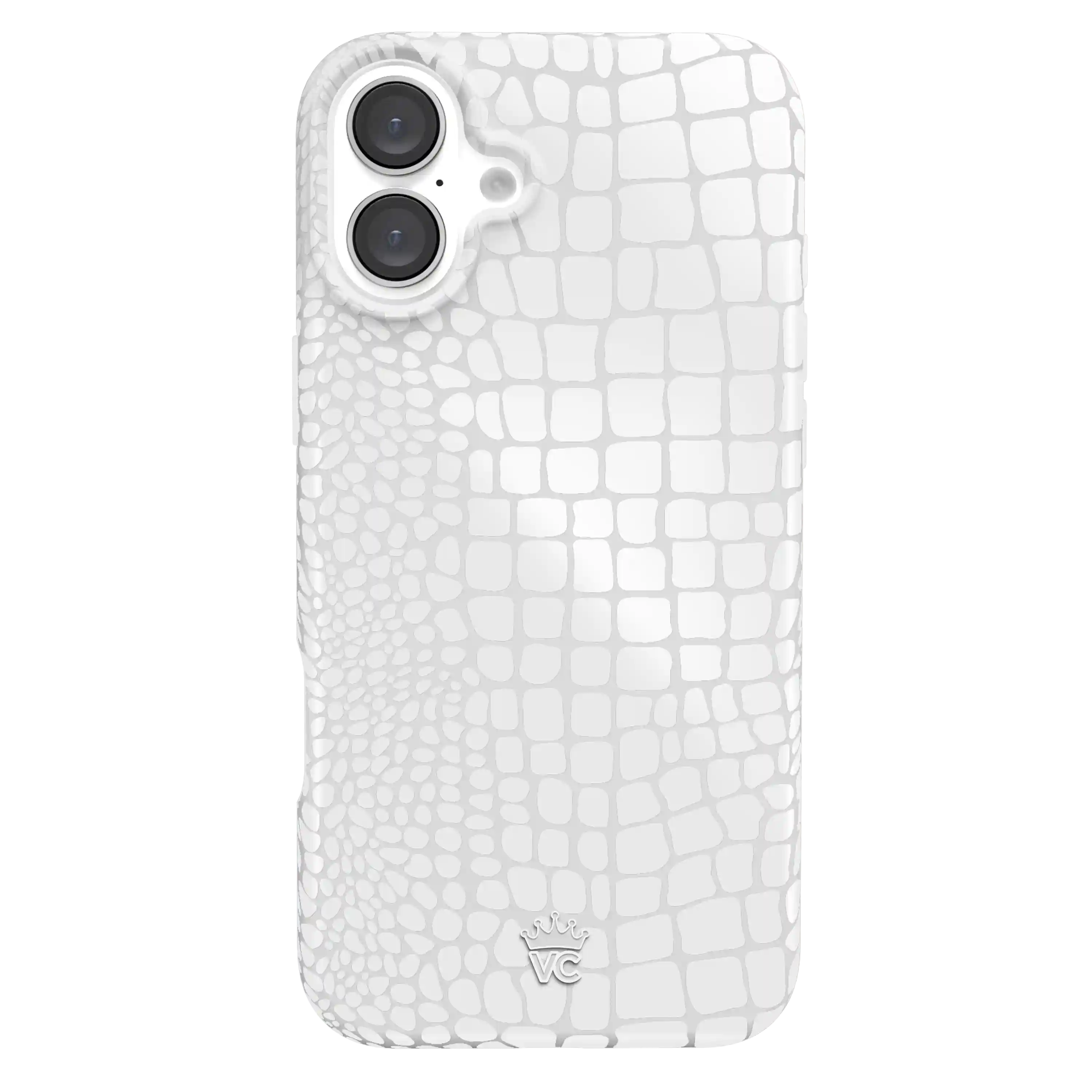 White Croc iPhone Case