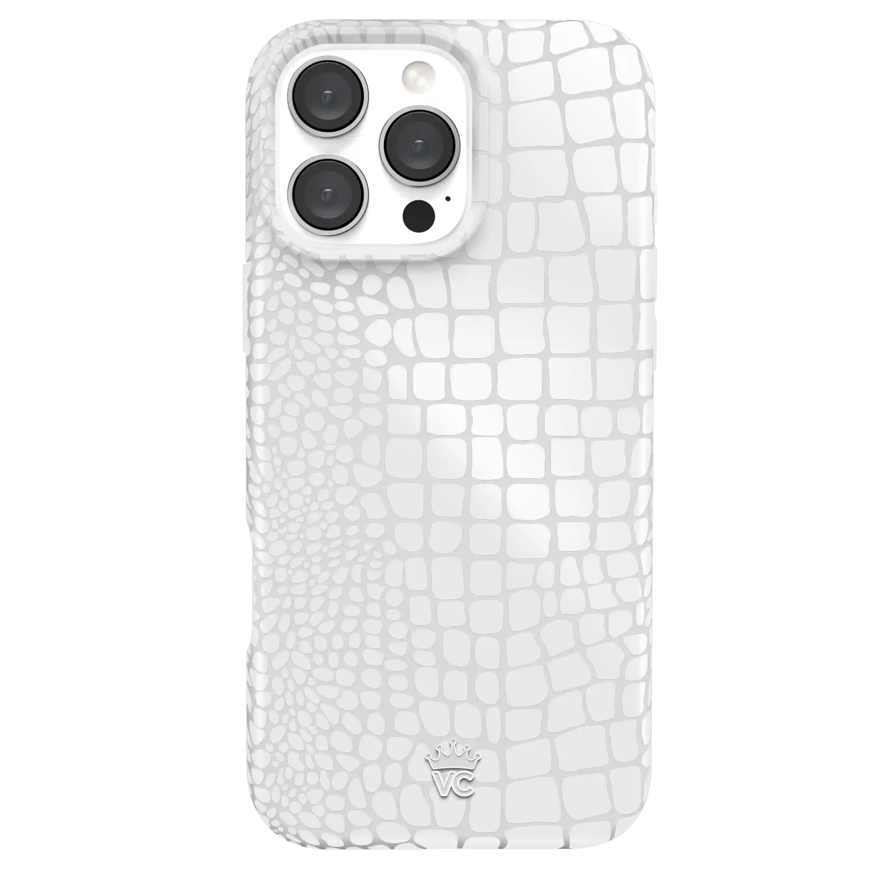White Croc iPhone Case