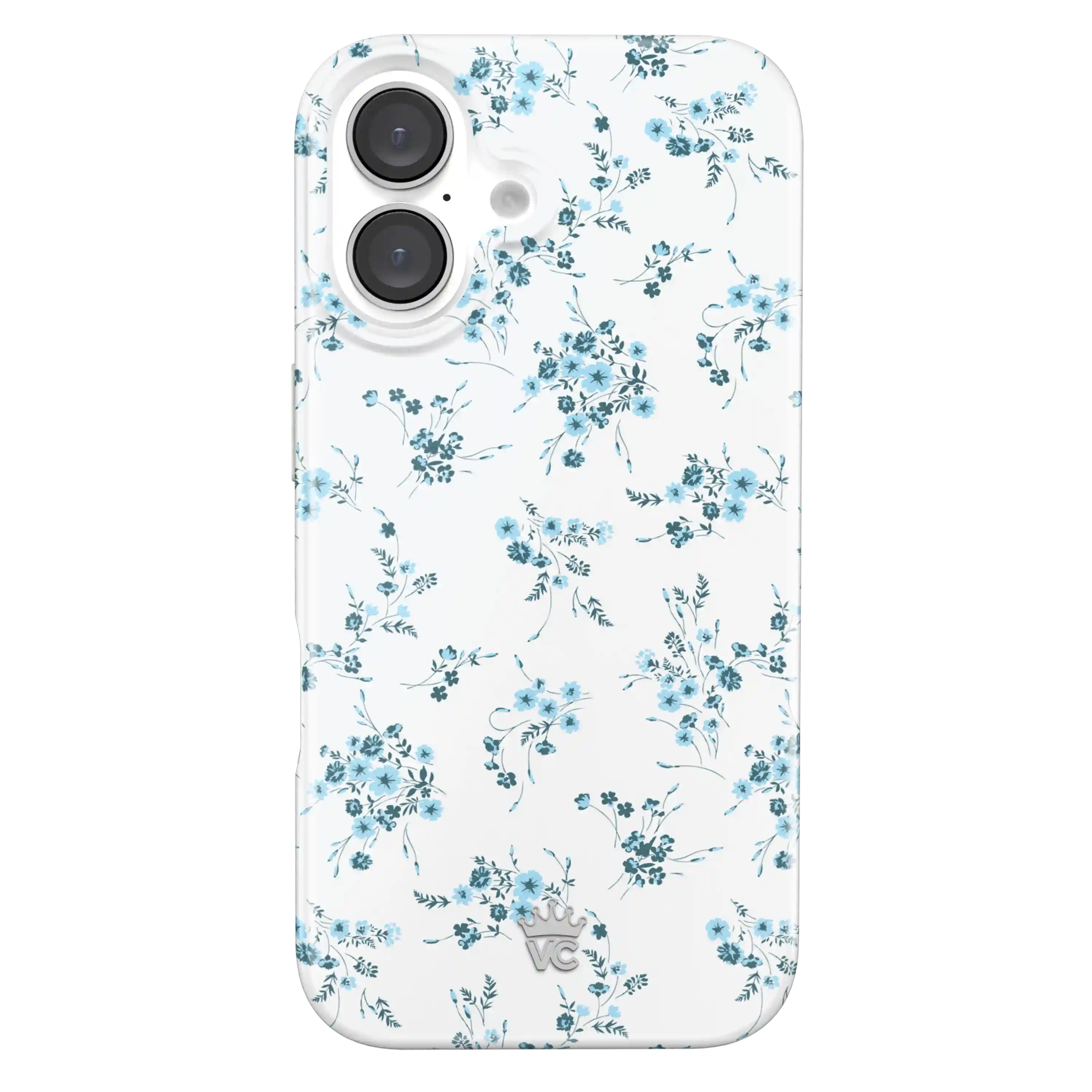 French Blue Floral iPhone Case
