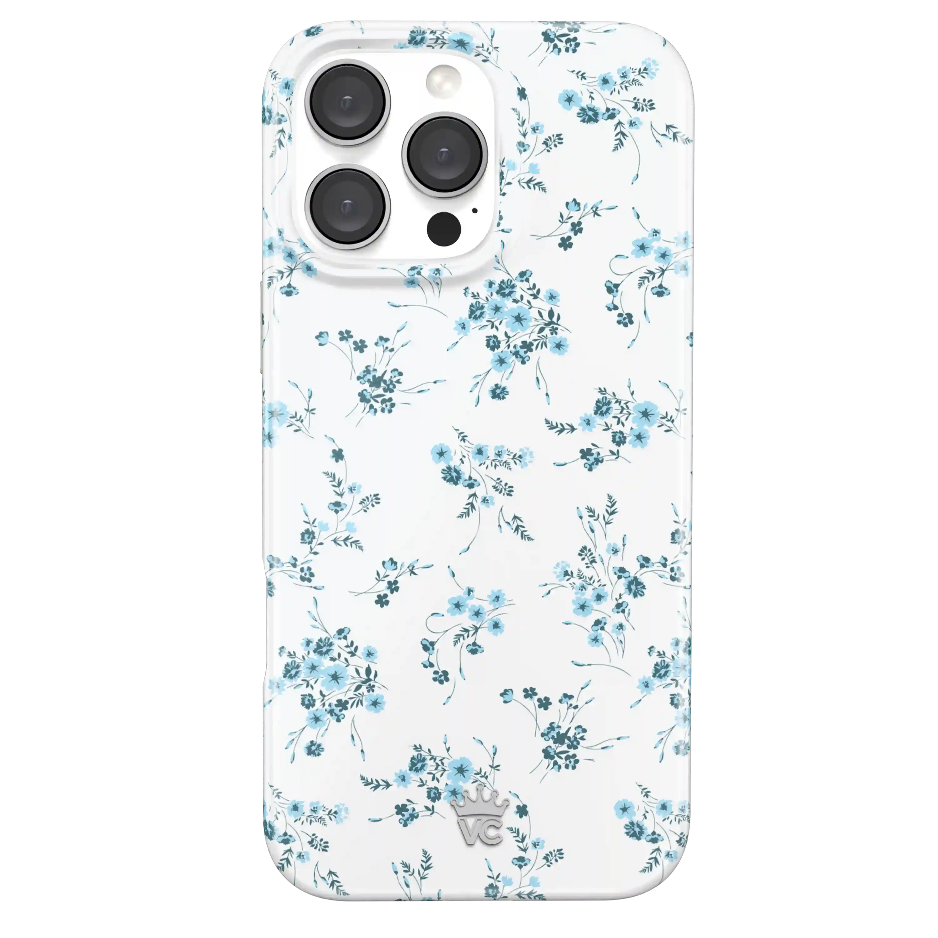 French Blue Floral iPhone Case