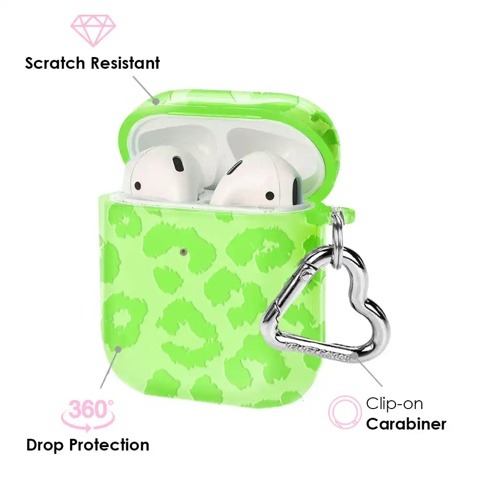 Key Lime Leopard AirPod Case