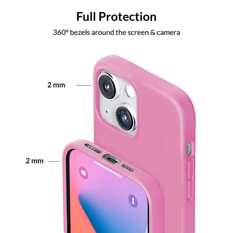 Silicone Hot Pink iPhone Case
