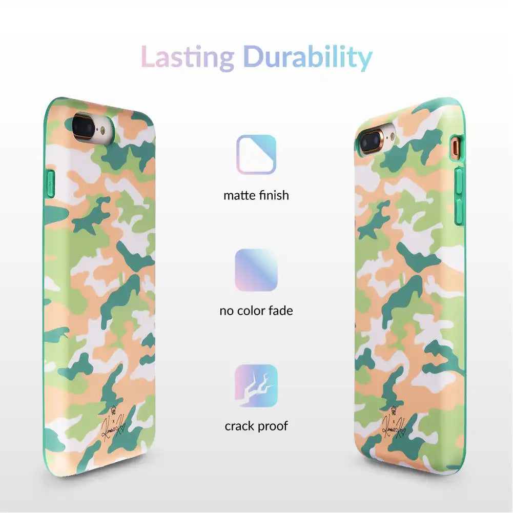 Olive Camo iPhone Case by Kendall Vertes