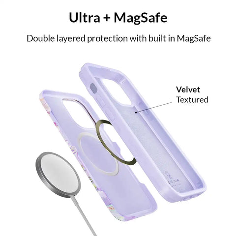 Purple Holo Moonstone iPhone Case