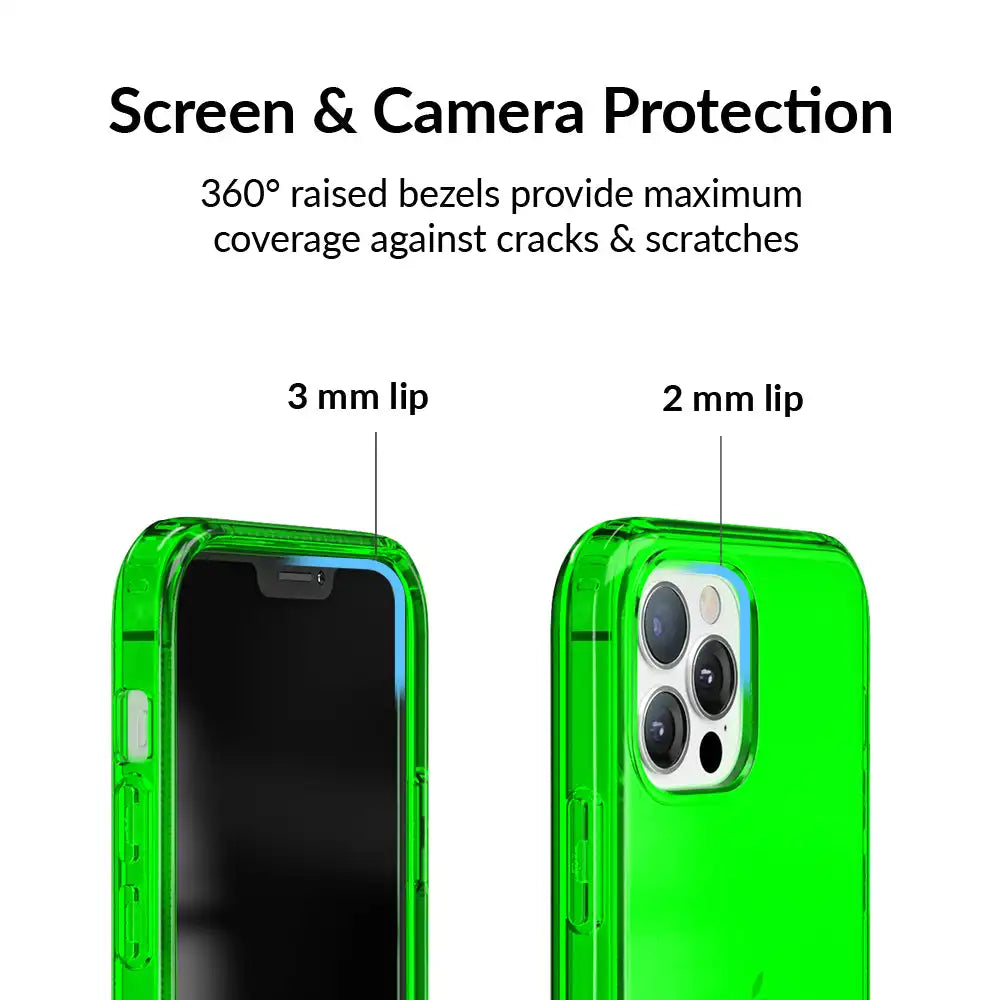Neon Green Clear iPhone Case