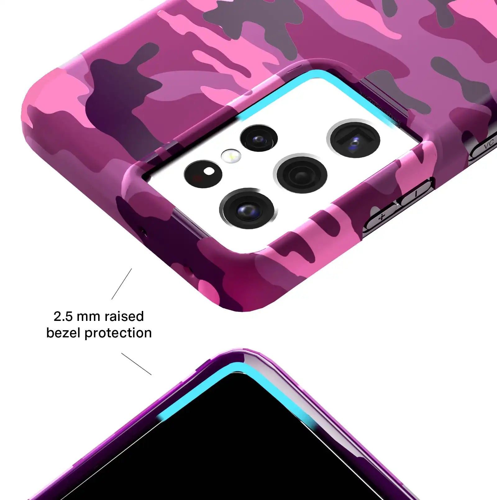 Magenta Camo Samsung Case