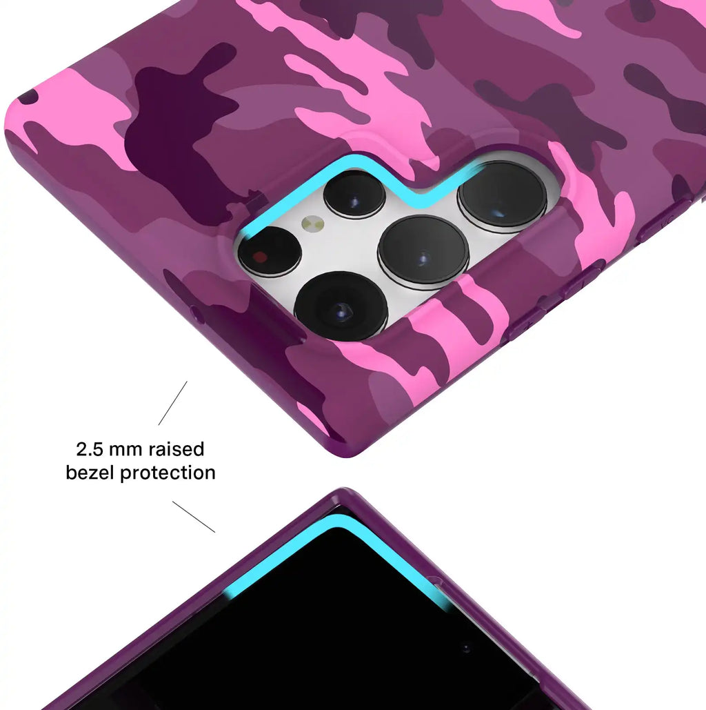 Magenta Camo Samsung Case