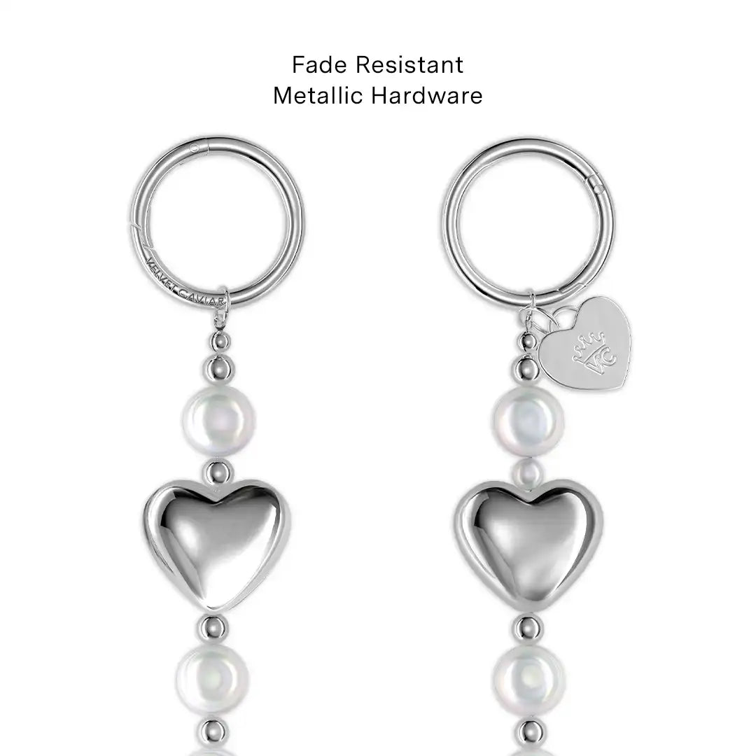 Pearl Heart Bag Chain