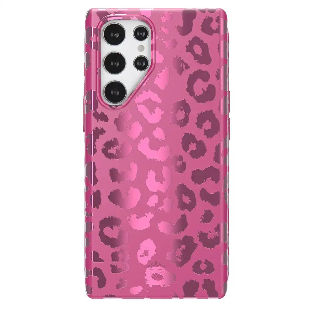 Pink Ruby Leopard Samsung Case