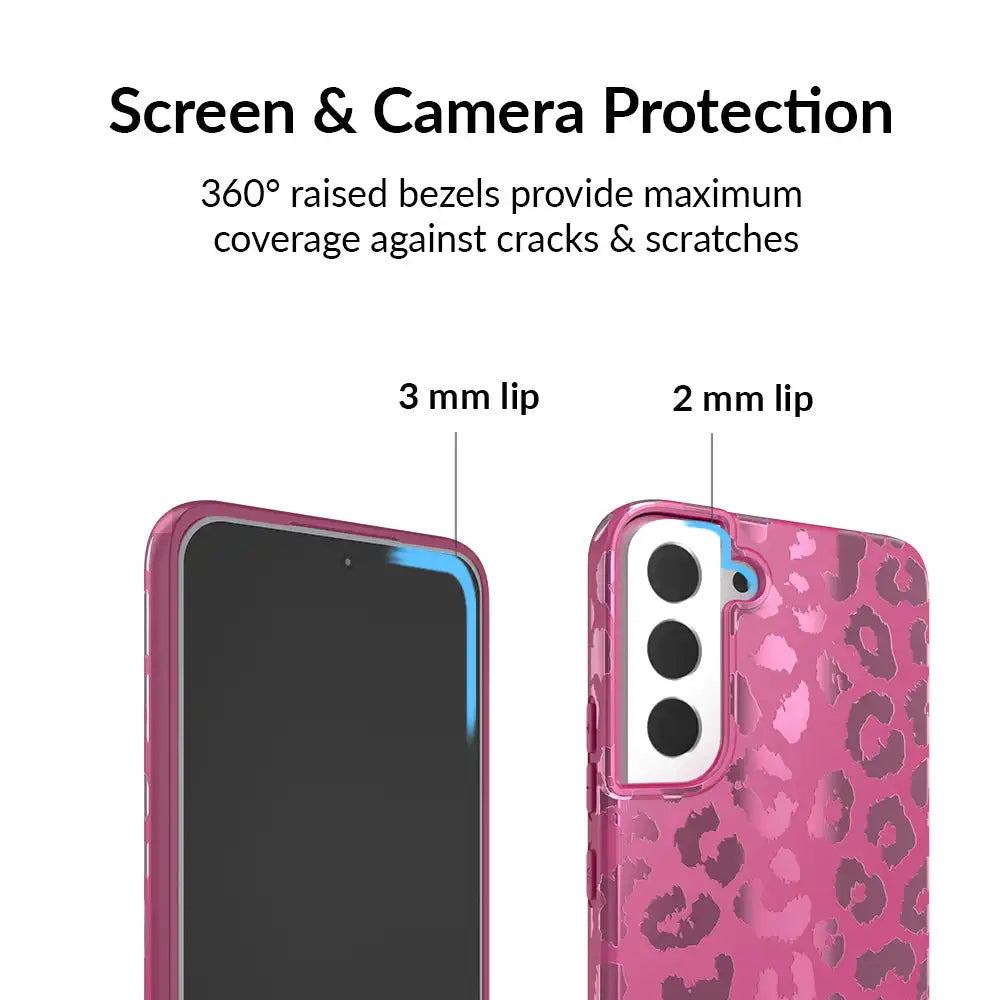 Pink Ruby Leopard Samsung Case