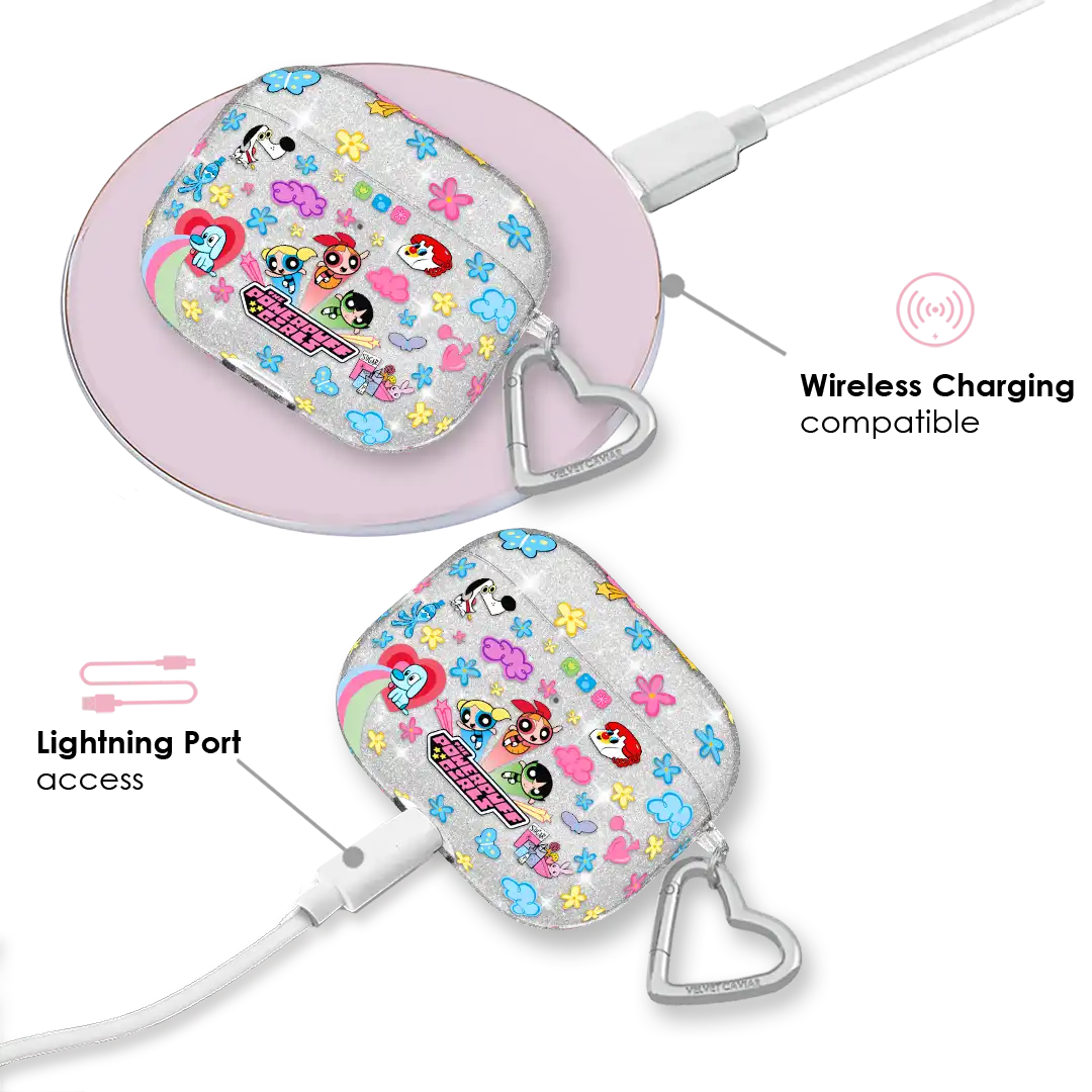 The Powerpuff Girls Girl Power Glitter AirPod Case