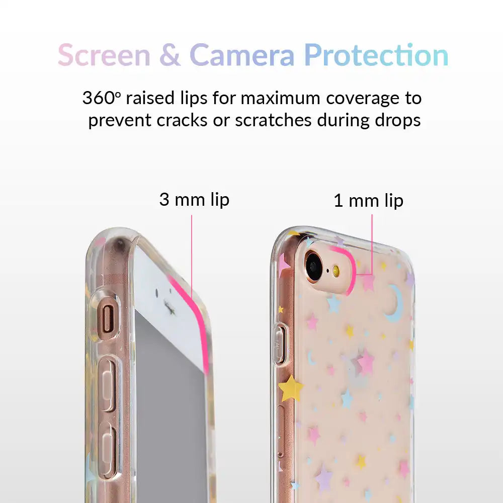 Pastel Starry Night Clear iPhone Case