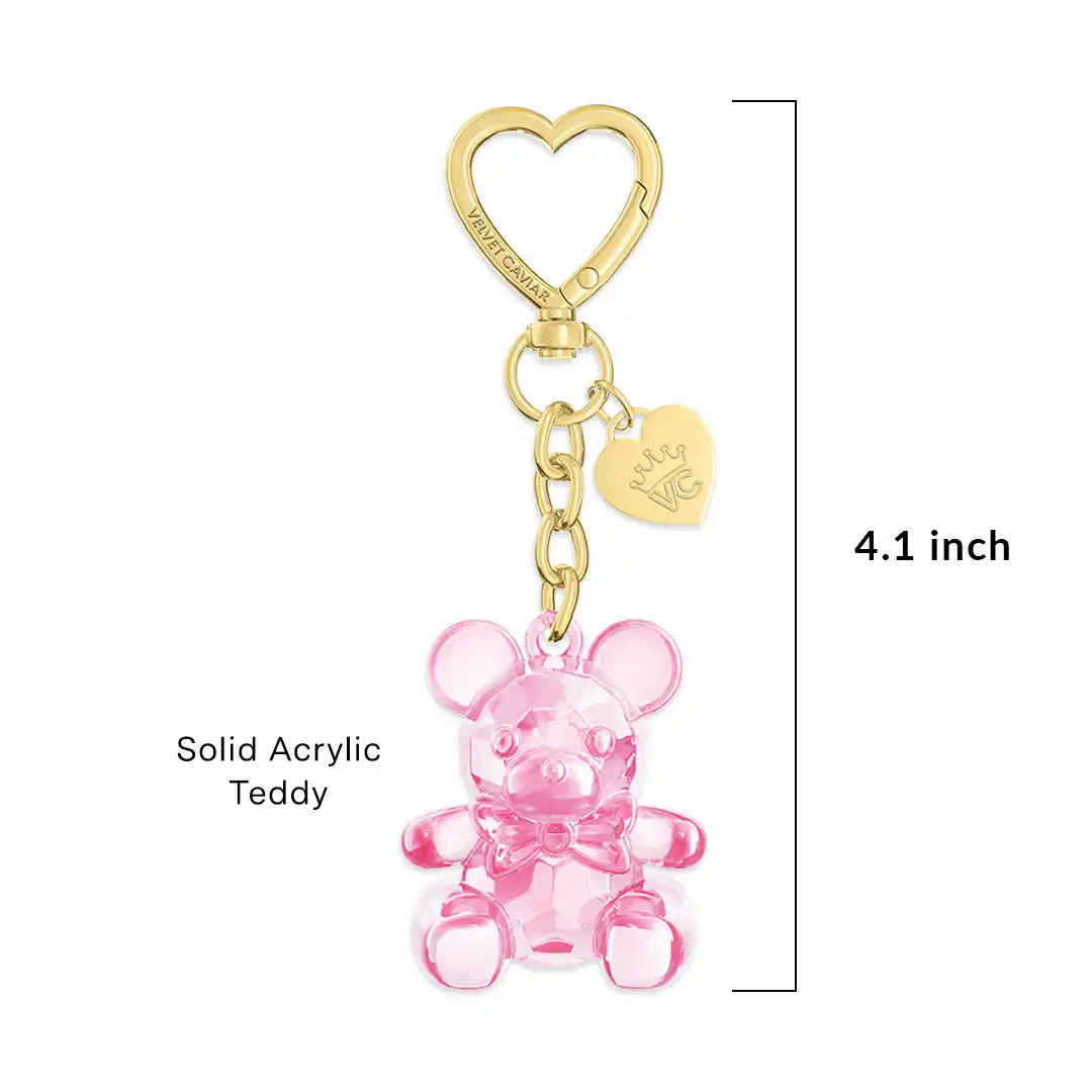 Pink Teddy Bag Charm
