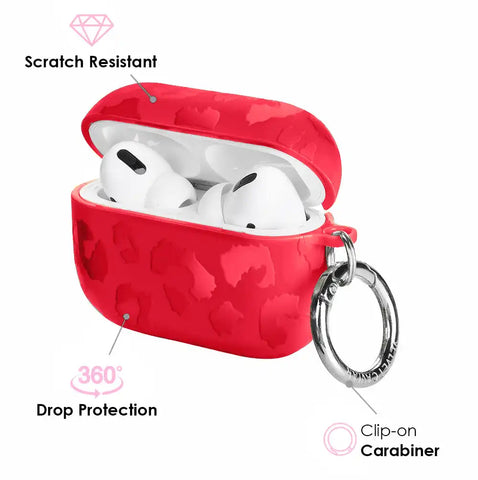 Red Hot Leopard AirPod Case