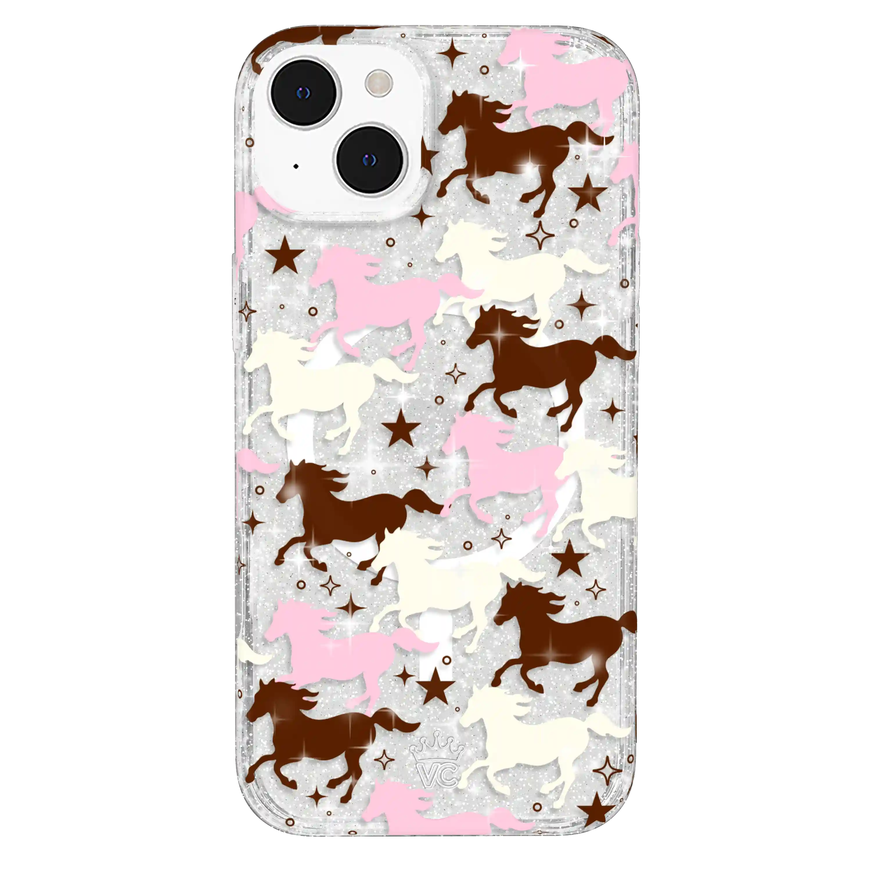 Pink Pony Glitter iPhone Case