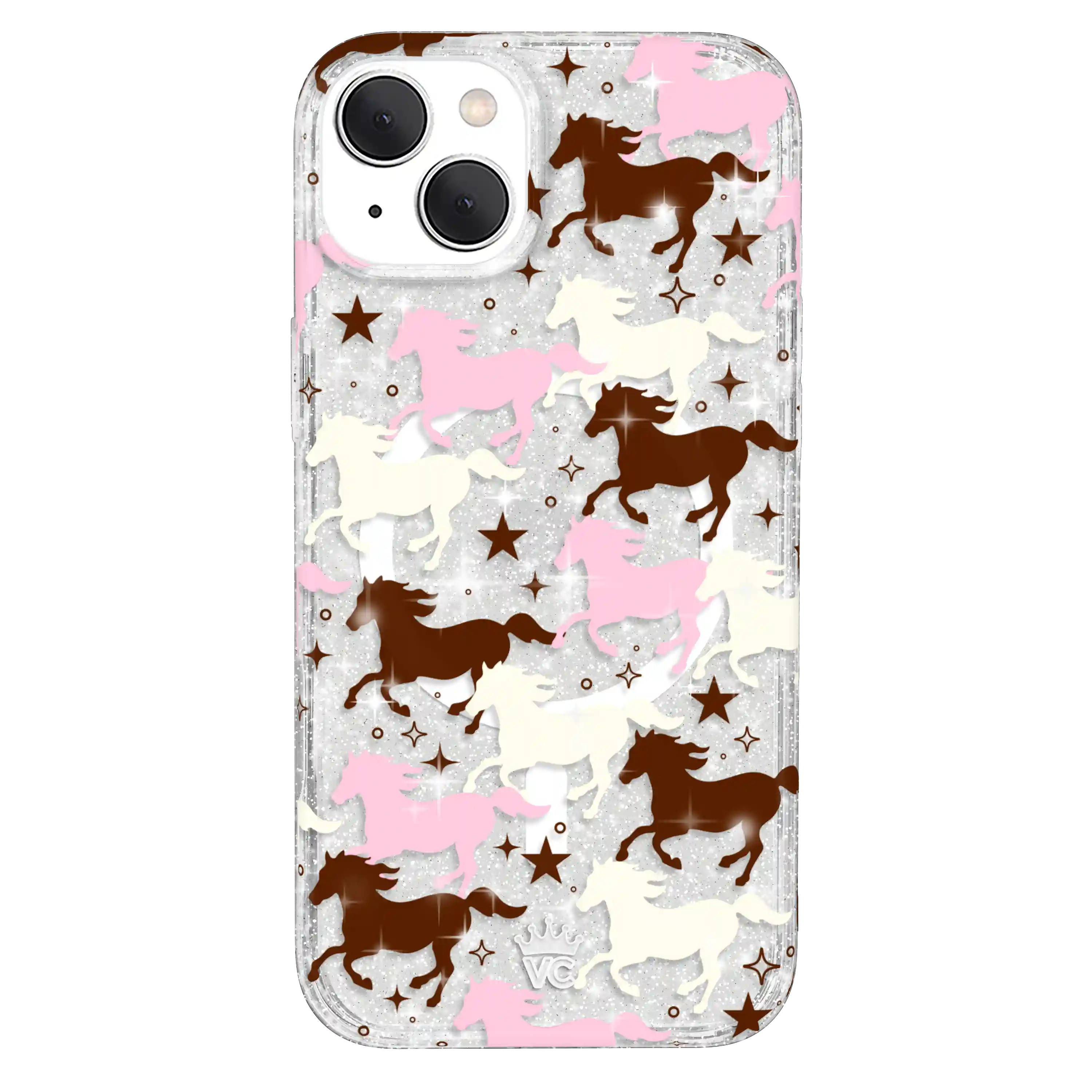 Pink Pony Glitter iPhone Case