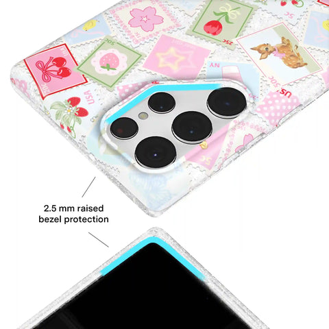 Spring Whimsy Stamps Glitter Samsung Case