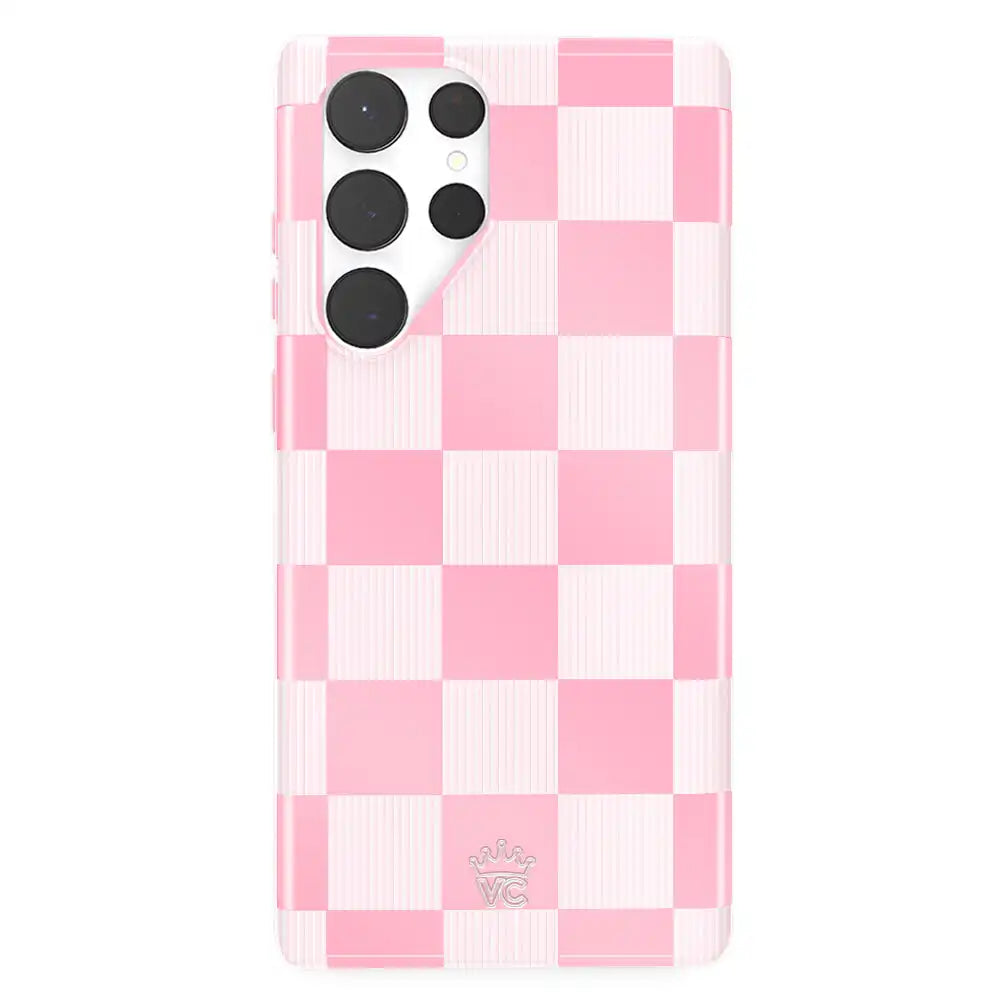 Pink Vibe Checkered Samsung Case