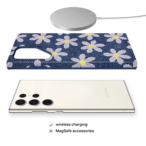 Denim Daisy Samsung Case