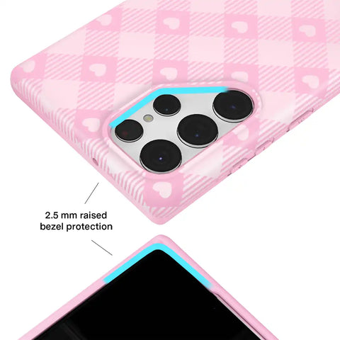 Dolly Pink Gingham Samsung Case