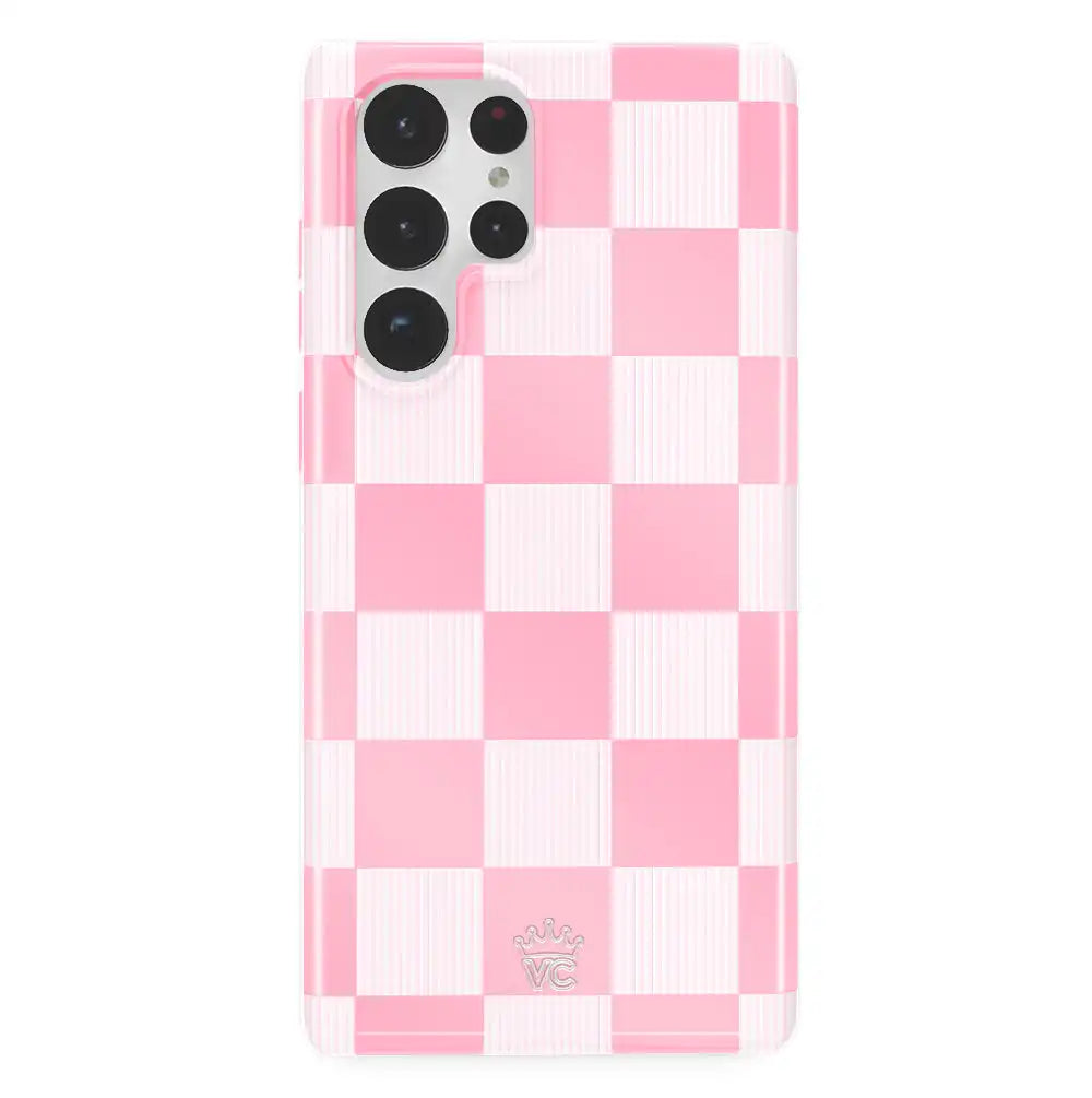 Pink Vibe Checkered Samsung Case