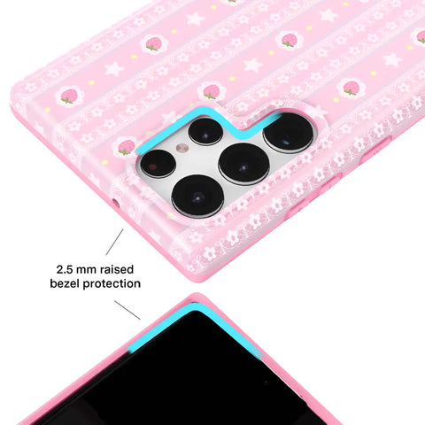 Strawberry Macaron Samsung Case