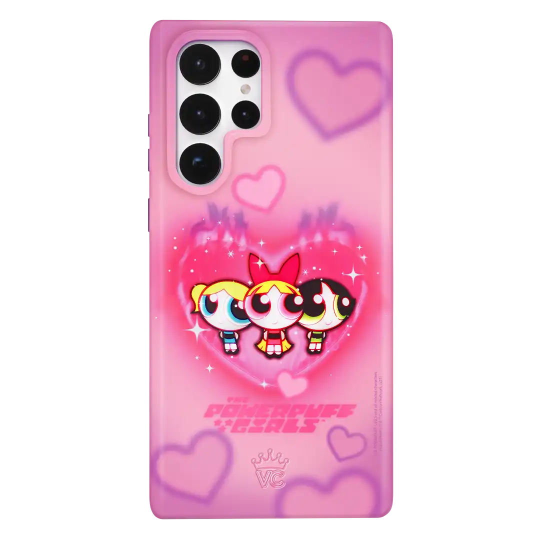 The Powerpuff Girls Airbrush Hearts Samsung Case