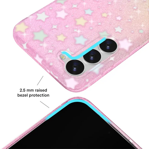 Falling Star Glitter Samsung Case