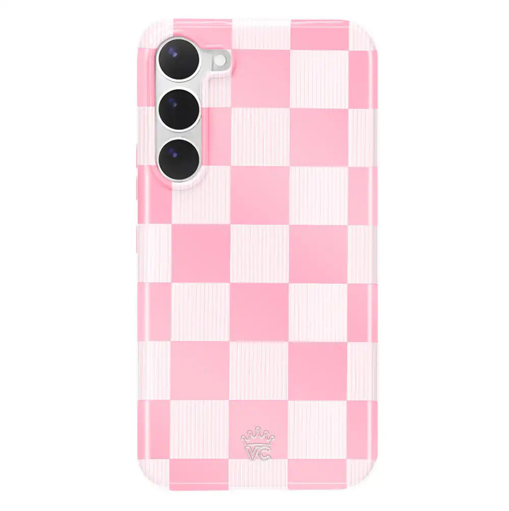 Pink Vibe Checkered Samsung Case