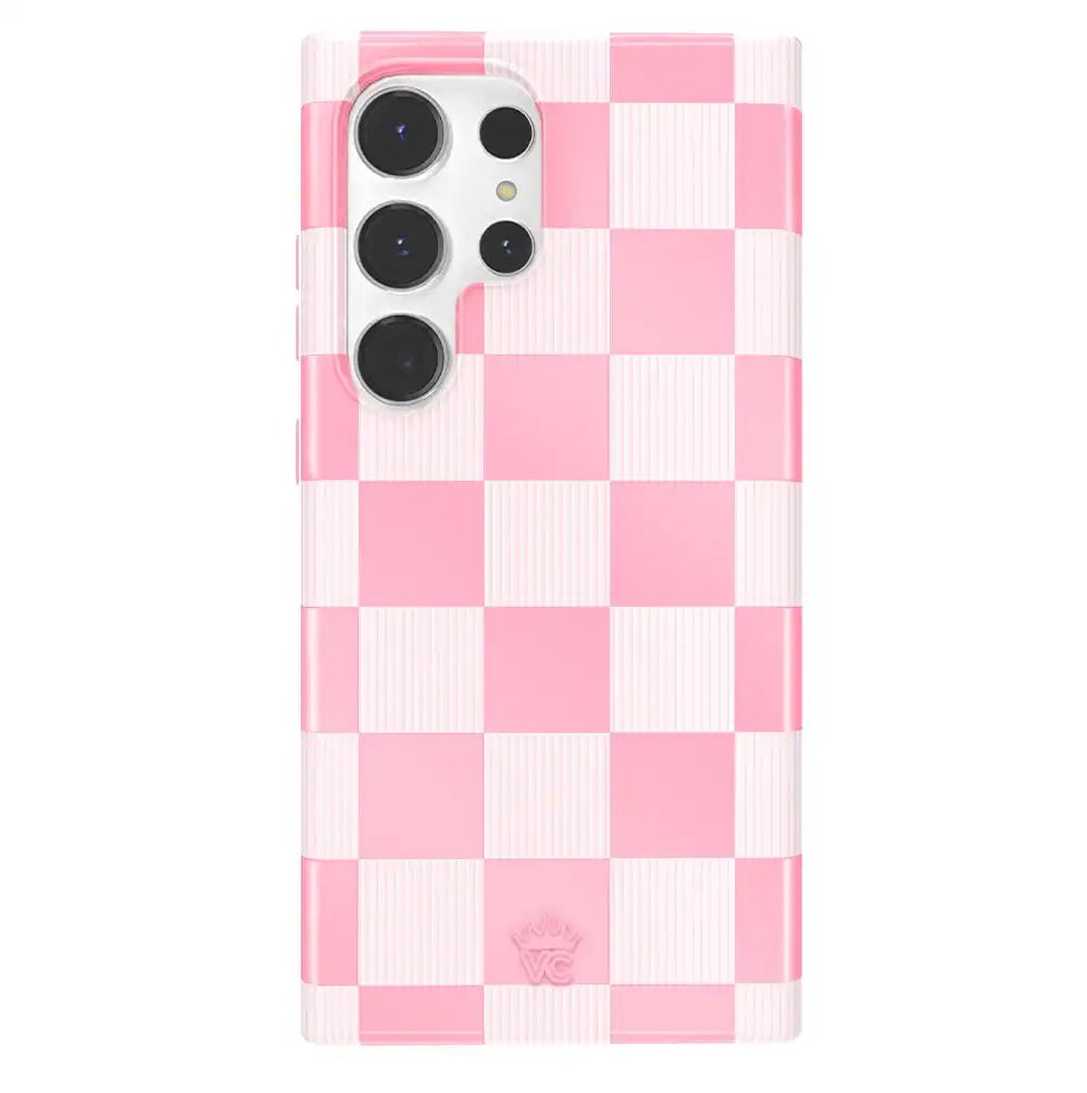 Pink Vibe Checkered Samsung Case