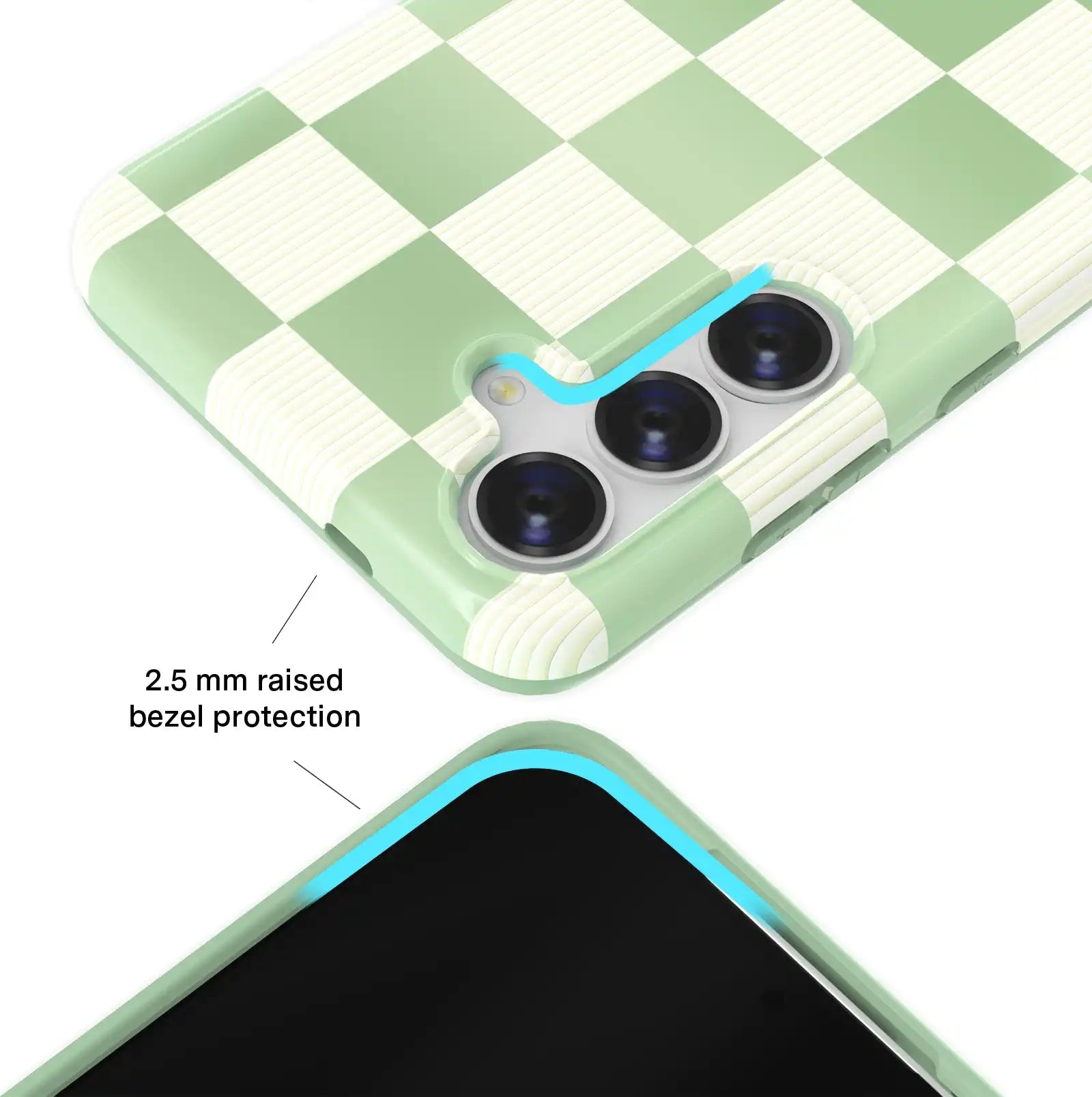 Pistachio Vibe Checkered Samsung Case