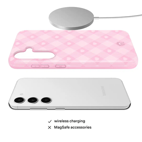 Dolly Pink Gingham Samsung Case