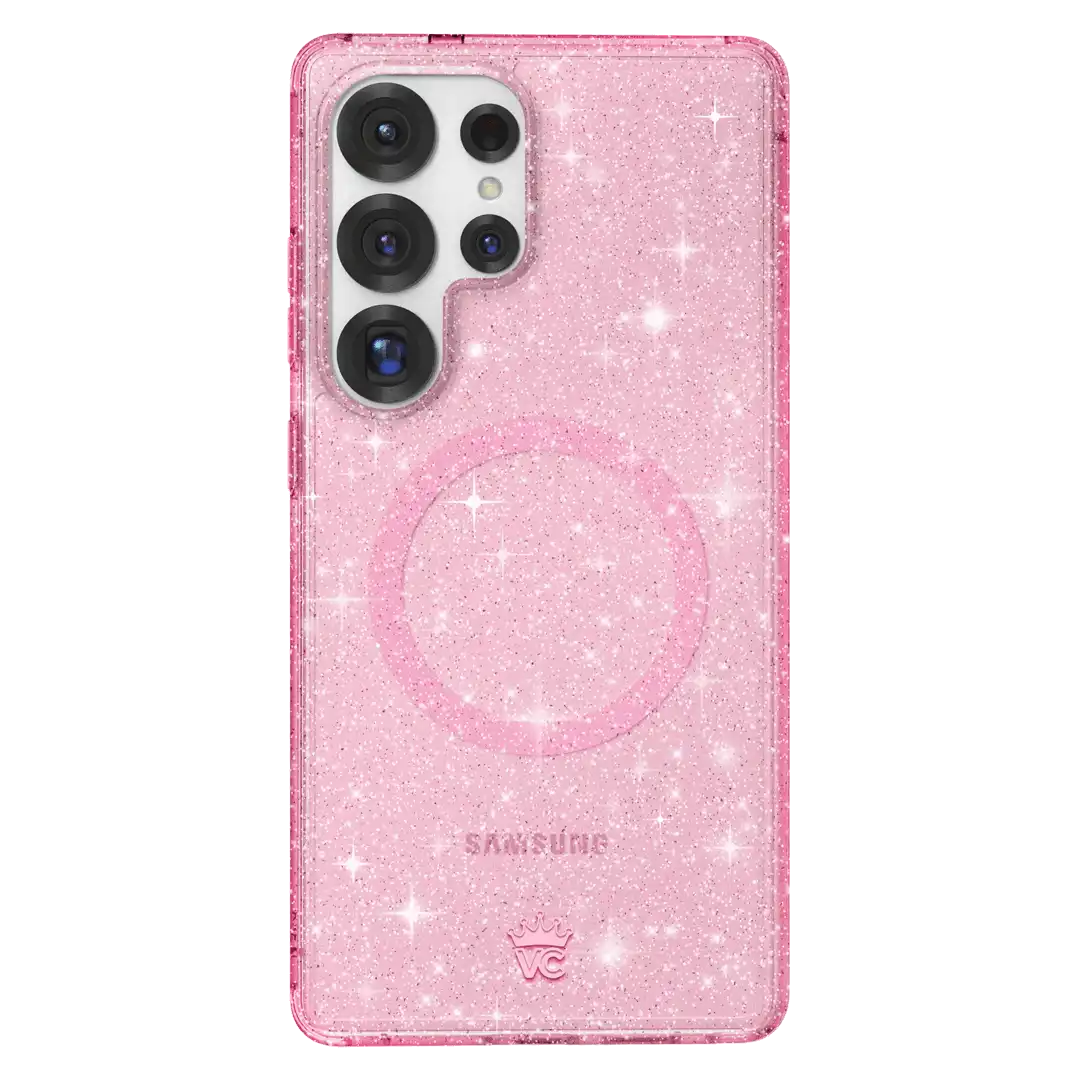 Pink Stardust Glitter Samsung Case