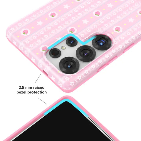 Strawberry Macaron Samsung Case