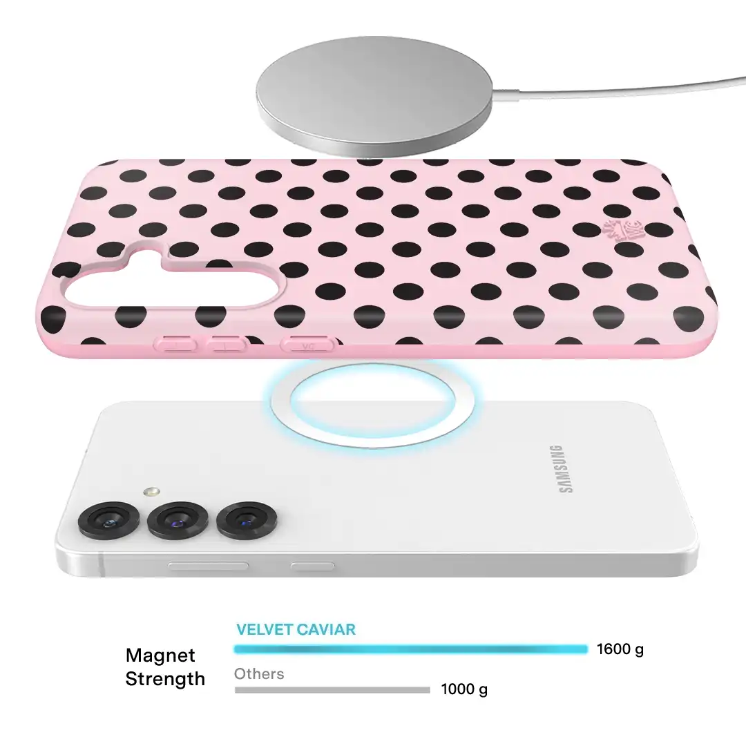 Princess Pink Polka Dot Samsung Case
