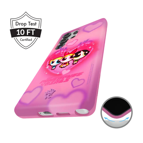 The Powerpuff Girls Airbrush Hearts Samsung Case