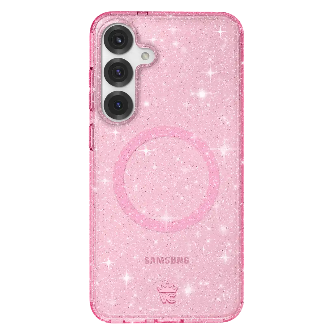 Pink Stardust Glitter Samsung Case