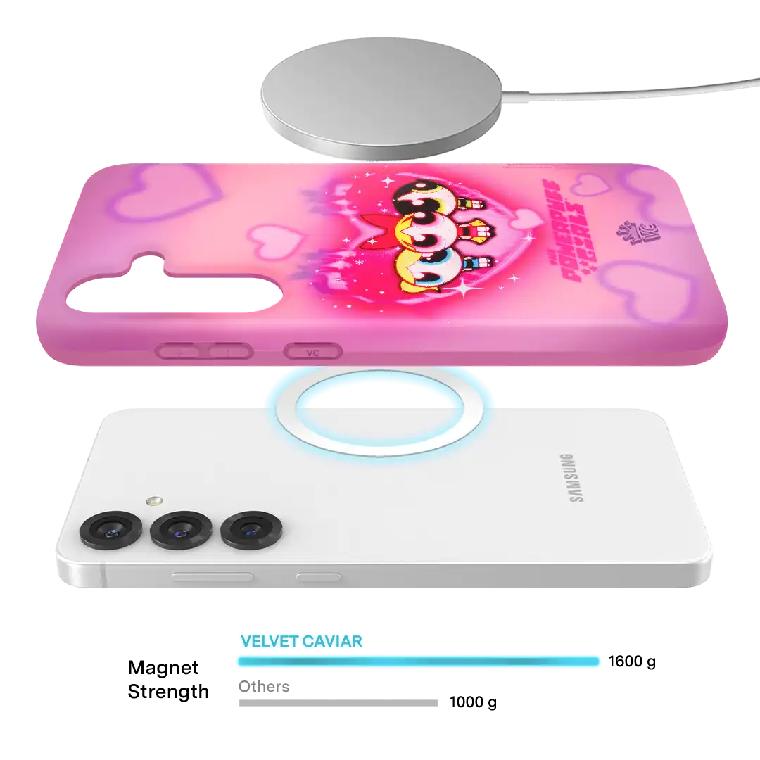 The Powerpuff Girls Airbrush Hearts Samsung Case