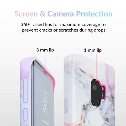 Violet Sky Marble Samsung Case